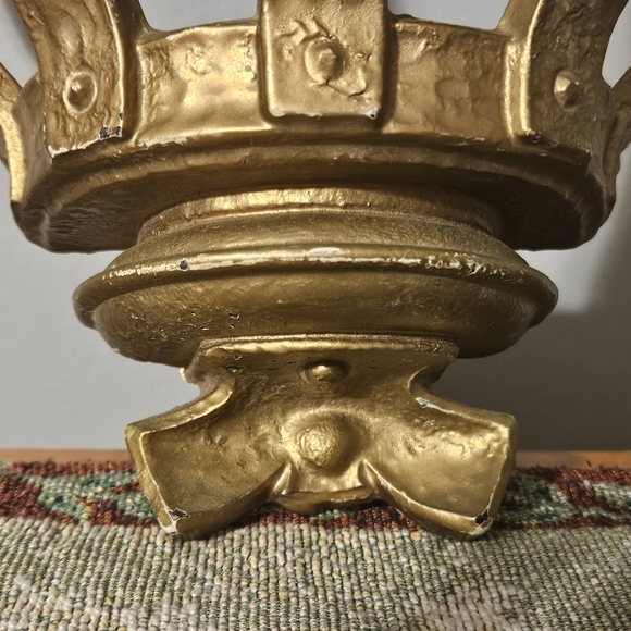 Vintage 1968 Dart Industries 3505 Gold Painted Hanging Wall Shelf - Picture 2 of 11